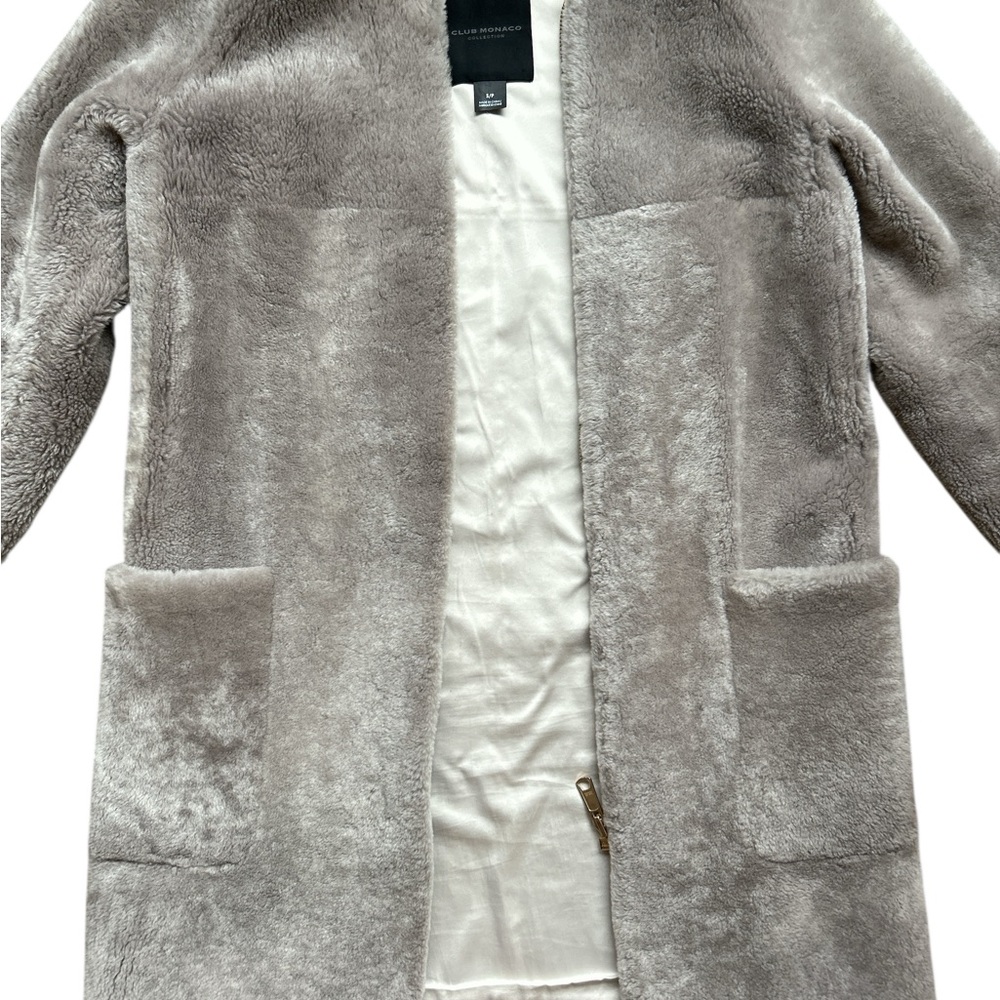 Club Monaco Shearling Coat - Picture 3 of 6